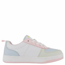 Polo Court Ii C-white Tumbled/lt Pink/lt Blu*Ralph Lauren Junior Outlet