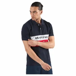 Marine Pompano Beach Pique Blue Blå Clearance