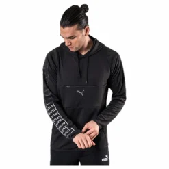 Puma Power Knit Hoodie Black Svart Outlet