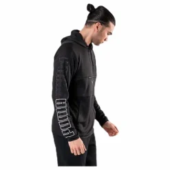 Puma Power Knit Hoodie Black Svart Outlet