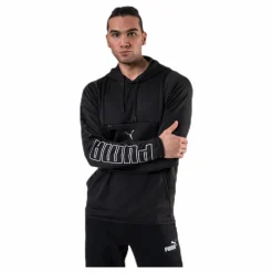 Puma Power Knit Hoodie Black Svart Outlet