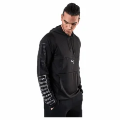 Puma Power Knit Hoodie Black Svart Outlet