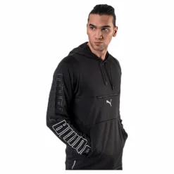Puma Power Knit Hoodie Black Svart Outlet