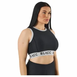 BLACC Power X Crop Top 2.0 Black/white Svart Hot