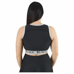 BLACC Power X Crop Top 2.0 Black/white Svart Hot