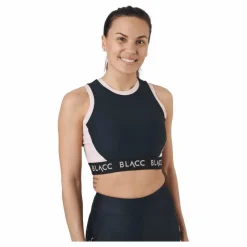 BLACC Power X Crop Top Black / Pink Svart Hot