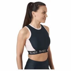 BLACC Power X Crop Top Black / Pink Svart Hot