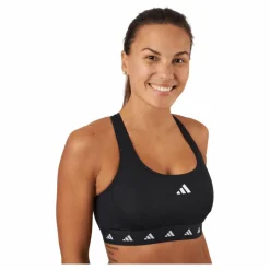 adidas Powerreact Training Medium-Support Techfit Bra Black Svart Outlet