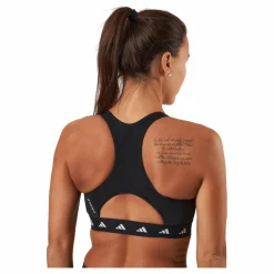 adidas Powerreact Training Medium-Support Techfit Bra Black Svart Outlet