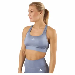 adidas PowerReact Training Medium-Support Bra Silvio Blå Sale