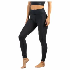 BLACC Prana Rib Tights Black Svart Best