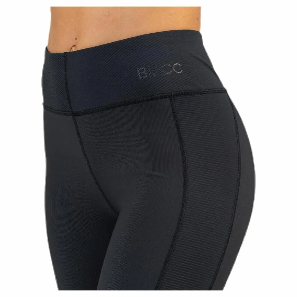 BLACC Prana Rib Tights Black Svart Best