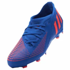 adidas Predator Edge.3 Firm Ground Boots Hi-Res Blue / Turbo / Hi-Res Blue Blå Hot