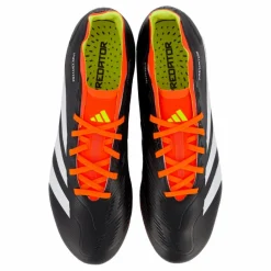 adidas Predator League Firm Ground Football Boots Core Black / Cloud White / Solar Red Svart och Vit Hot