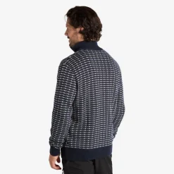 Tuxer Prescott Sweater Dark Navy Knit Blue Hot