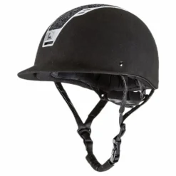 Priority Helmet Suede Glitter Black*Equipage New