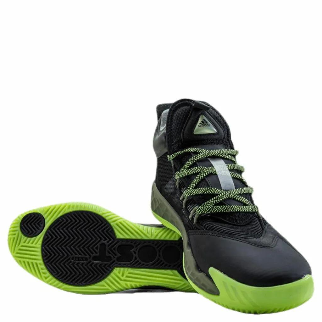 adidas Pro Boost Mid Shoes Core Black / Cloud White / Legacy Green Grön och Svart New