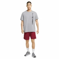 Nike Pro Burnout SS Top Black/Grey Grå Clearance
