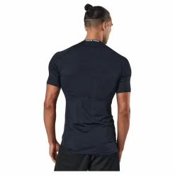 Nike Pro Dri-FIT Men's Tight Fit Short-Sleeve Top BLACK/WHITE Svart och Vit New