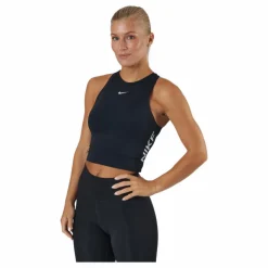 Nike Pro Dri-fit Women’s Cropped Gr Black/white Svart Clearance