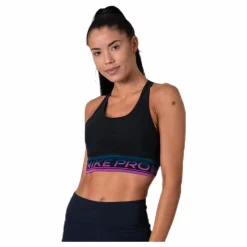 Pro Medium Pad Mesh Bra Black*Nike Outlet