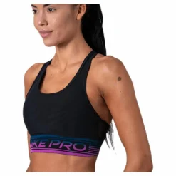 Pro Medium Pad Mesh Bra Black*Nike Outlet