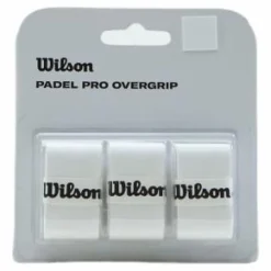 Wilson Pro Overgrip Padel 3pk White Silver New