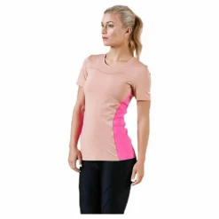 Nike Pro Short-Sleeve Top Pink/White Rosa Sale