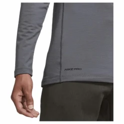 Nike Pro Warm LS Top Black/Grey Grå Sale