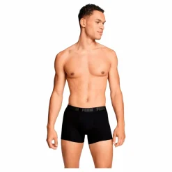 Puma Men Everyday Basic Boxer  Forest Night Tonal Svart Discount