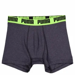 Puma Men Everyday Basic Boxer  Dark Grey Melange / Yellow Grå Clearance