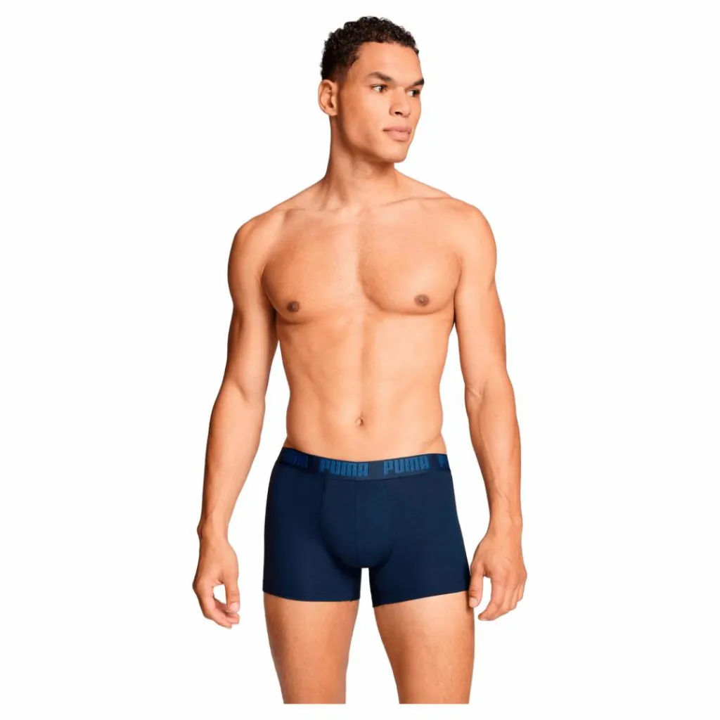 Puma Men Everyday Basic Boxer Denim Blå Outlet