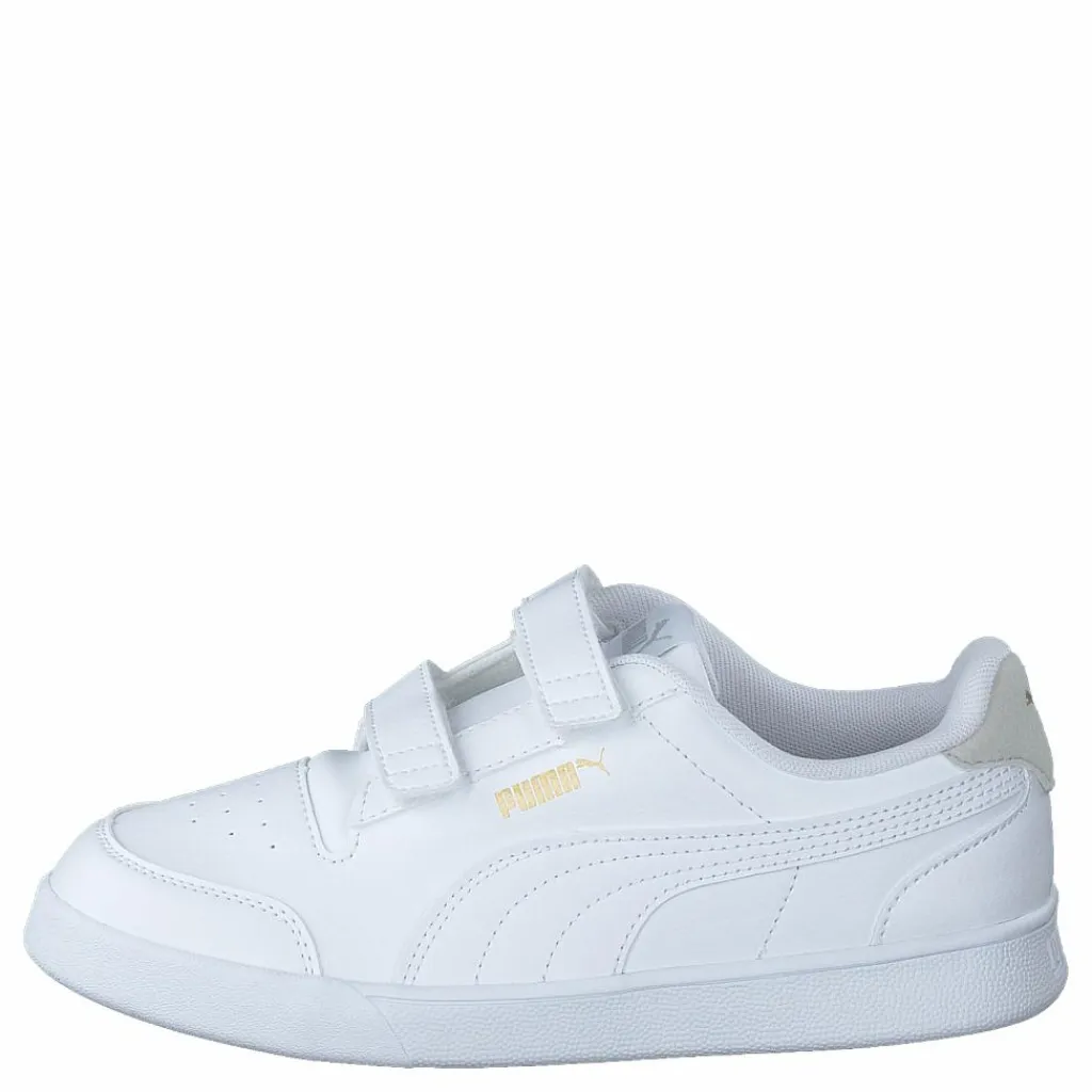 Shuffle V Ps White-grayviolet-teamgold*Puma Sale