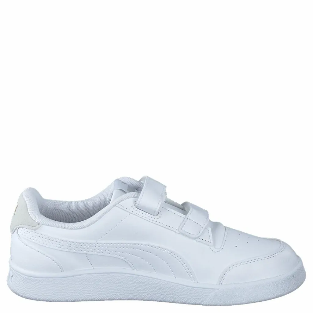 Shuffle V Ps White-grayviolet-teamgold*Puma Sale