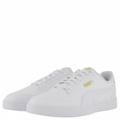 Puma Shuffle White-white-teamgold Guld och Vit Discount