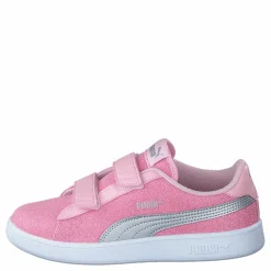 Puma Smash V2 Glitz Glam V Ps Almond Blossom- Silver Rosa Sale