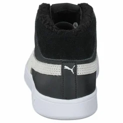 Puma Smash V2 Mid L Fur Jr Black- White Svart New