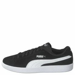 Puma Smash V2 Black- White-silver Svart Clearance