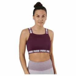Puma Strong Crop Top Grape Wine Lila Hot