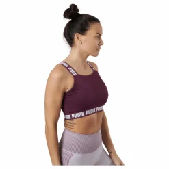 Puma Strong Crop Top Grape Wine Lila Hot