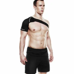 Rehband Qd Shoulder Support Left 3mm Black Svart Clearance