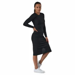 BLACC Quinn Rib Dress Black Svart Discount