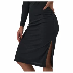 BLACC Quinn Rib Dress Black Svart Discount
