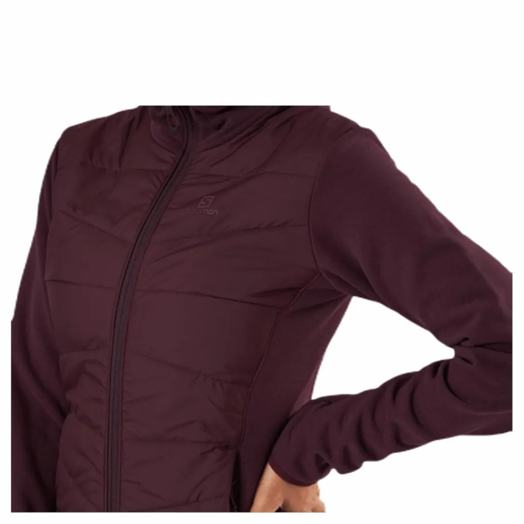 Salomon Radiant Hybrid Hoodie Purple Lila New
