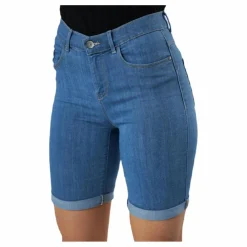 Only Rain Life Mid Long Shorts Blue Blå New