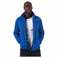 Ralf Melange Fleece Jacket w. Windproof Lining Blue*Weather Report Outlet