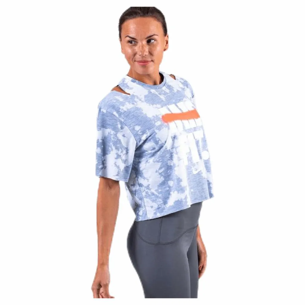 Nike Rebel SS Crop Top White/Grey Flerfärgad New