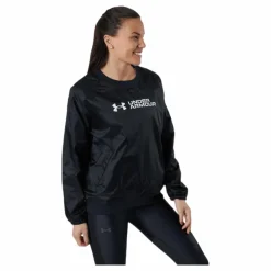 Under Armour Recover Woven Shine Crew Black Svart