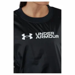 Under Armour Recover Woven Shine Crew Black Svart