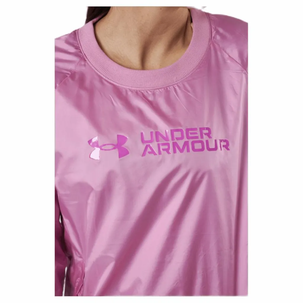 Under Armour Recover Woven Shine Crew Pink Rosa Clearance